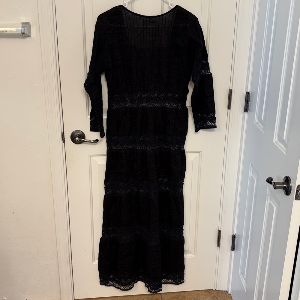 cynthia cazort collins black lace resort dress - Picture 3 of 5